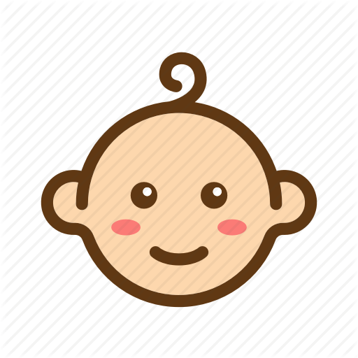 512x512 Baby, Baby Face, Boys, Color, Face, Filled Line, Newborn Icon