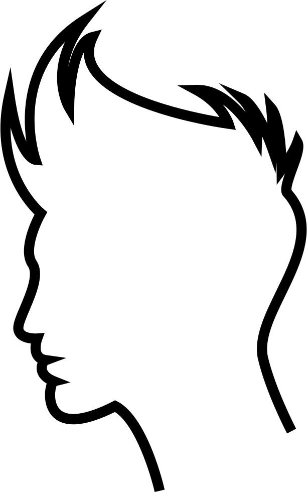 612x980 Boy Hair Outline Png Icon Free Download