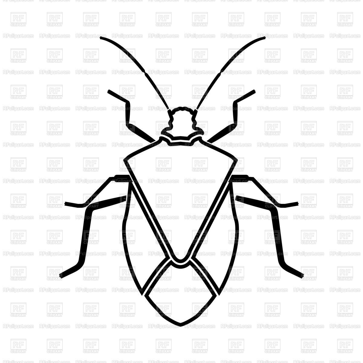 1200x1200 Bug Black Icon Vector Image Of Plants And Animals