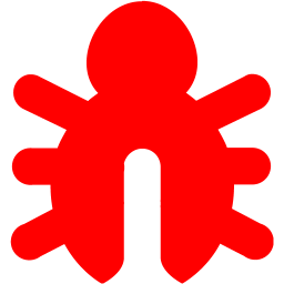 256x256 Red Bug Icon