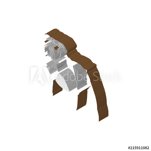 500x500 Bulldog Isometric Right Top View Icon