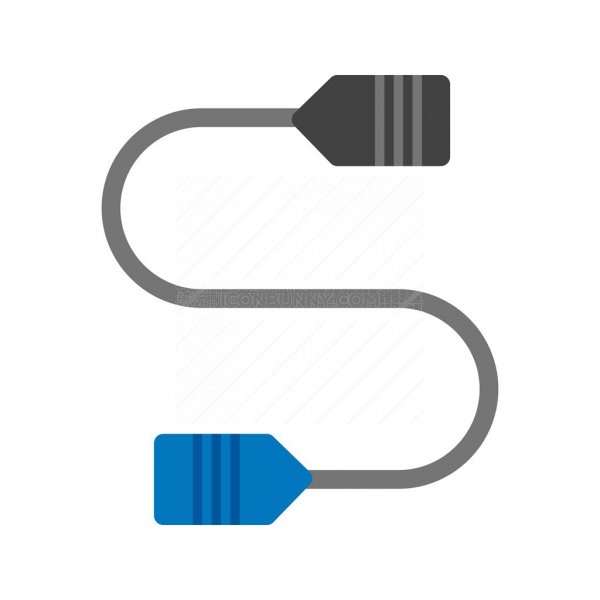 600x600 Connector Wire Flat Multicolor Icon