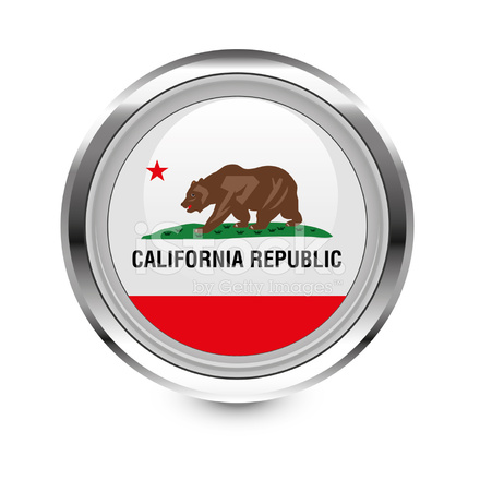440x440 California Flag Icon Stock Vector
