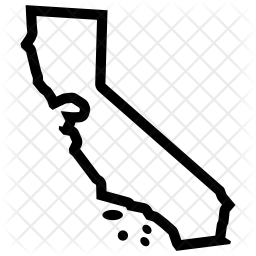 256x256 California Icon Of Line Style