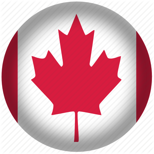512x512 Canada Flag, Circle, Flag, National Icon
