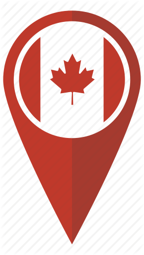 290x512 Canada, Flag, Map, Pn