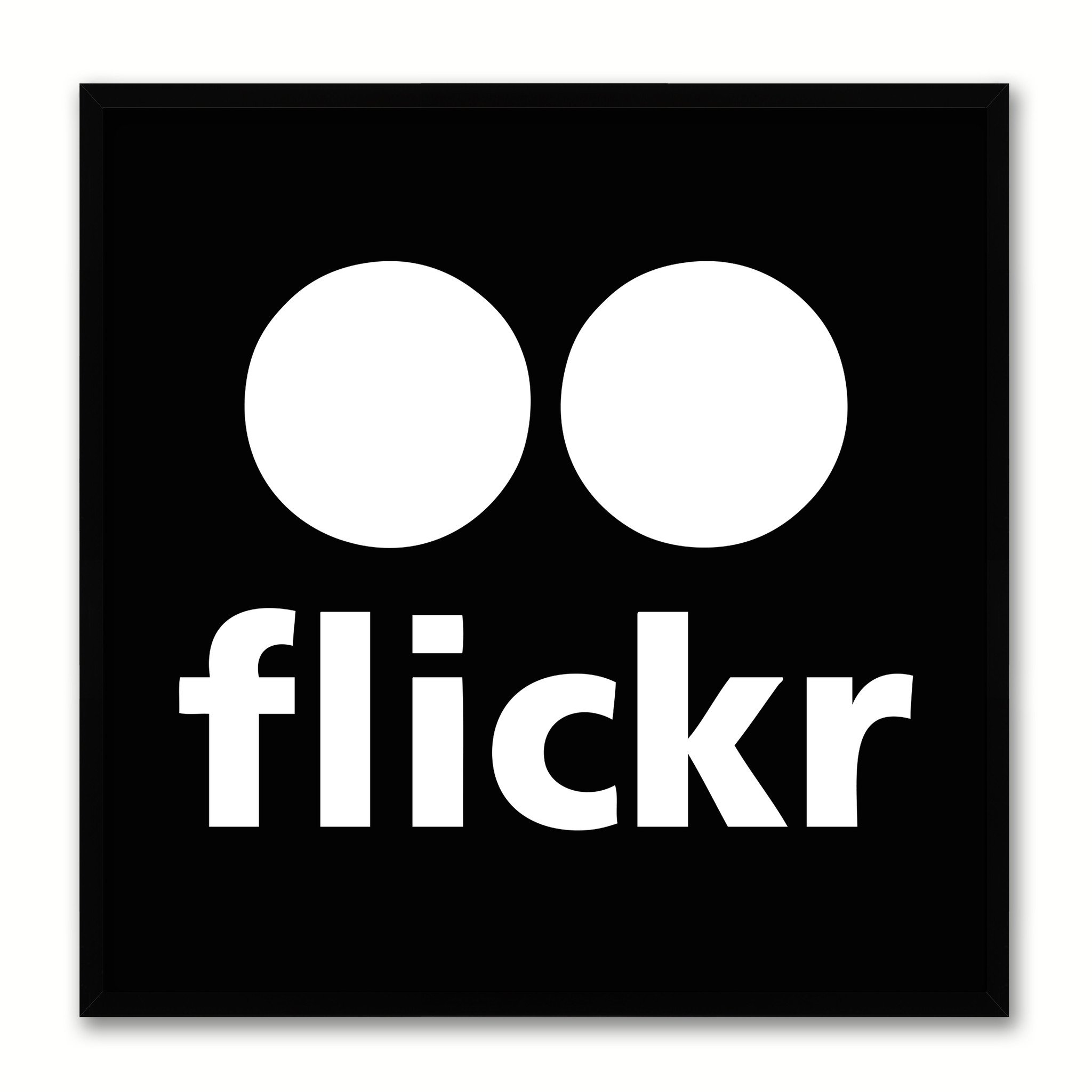 2048x2048 Flicker Social Media Icon Wall Art Home Frames Spotcolorart