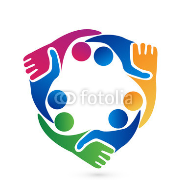 380x400 Teamwork Handshake Business People Logo Vector Icon Symbol