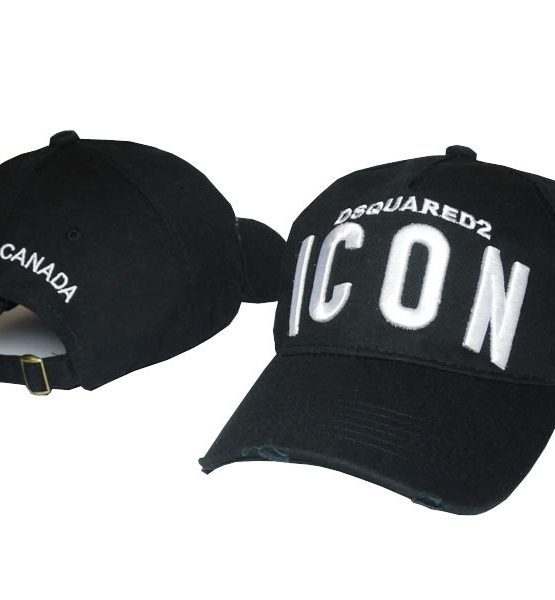 555x600 Dsquared Black Icon Cap Billionairemart