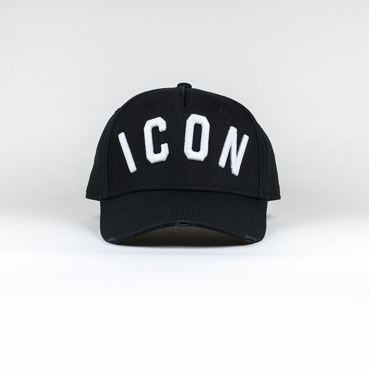 750x750 Dsquared Great Discount Dsquared Icon Baseball Cap Blackwhite