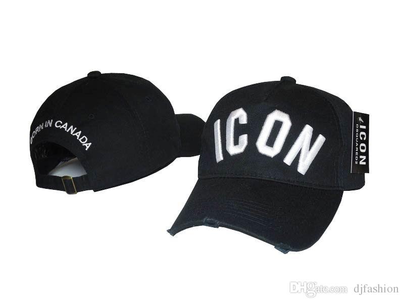 800x600 Fashion Golf Icon Cap Strapback Hats Panel Brand Snapback Black