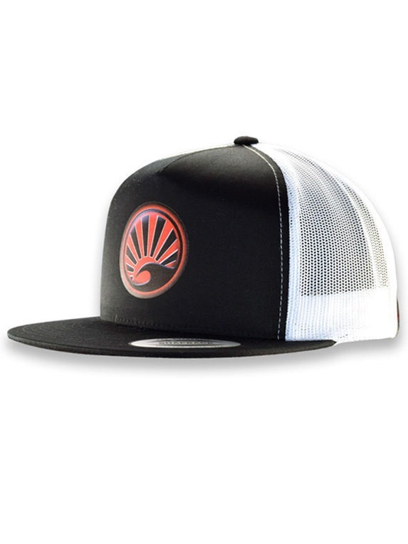 573x764 Icon Mesh Snapback Flat Bill Cap