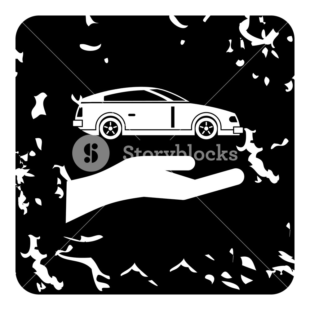 1000x1000 Car Insurance Concept Icon Grunge Illustration Of Car Insurance