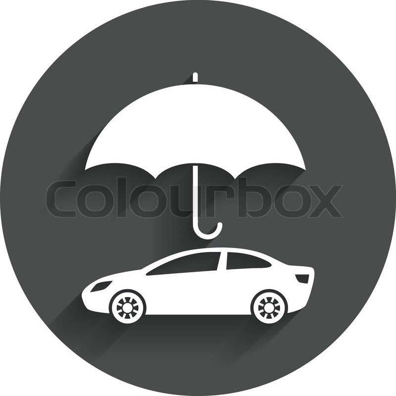 800x800 Car Insurance Sign Icon Protection Stock Vector Colourbox