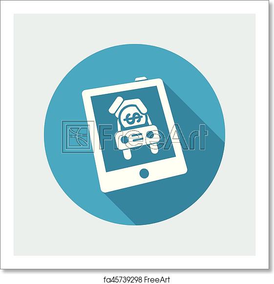 Free Art Print Of Car Sales Icon Freeart 561x581 Free Art Print Of Car Sales Icon Freeart