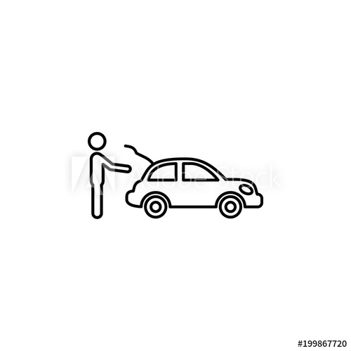 A Man With An Open Trunk Of A Car Icon Element Of Car Sales 500x500 A Man With An Open Trunk Of A Car Icon Element Of Car Sales