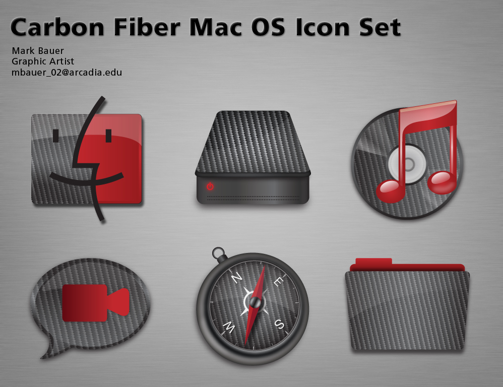 Carbon Fiber Mac Os Icon Set 998x768 Carbon Fiber Mac Os Icon Set