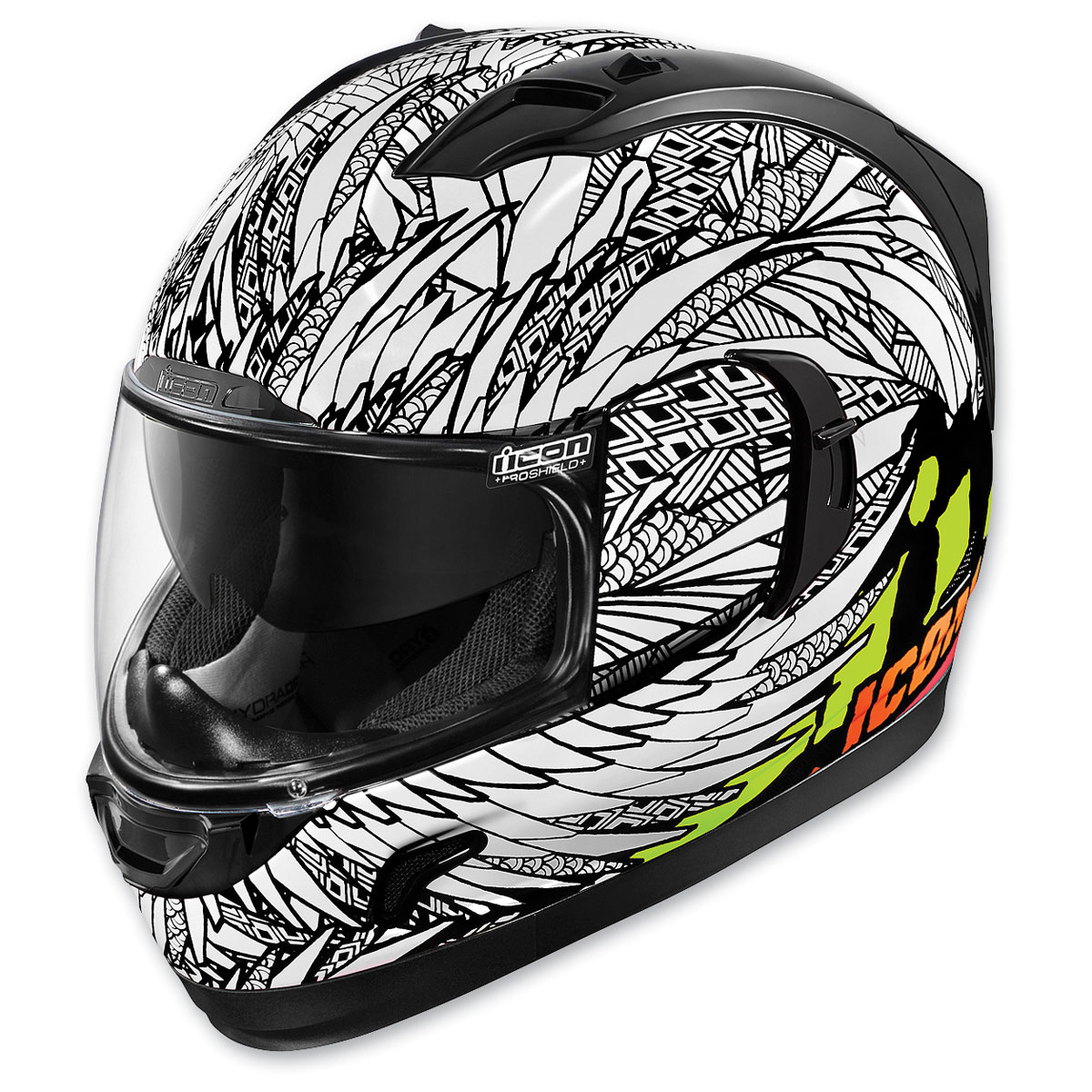 1200x1200 Icon Alliance Gt Birdstrike White Full Face Helmet