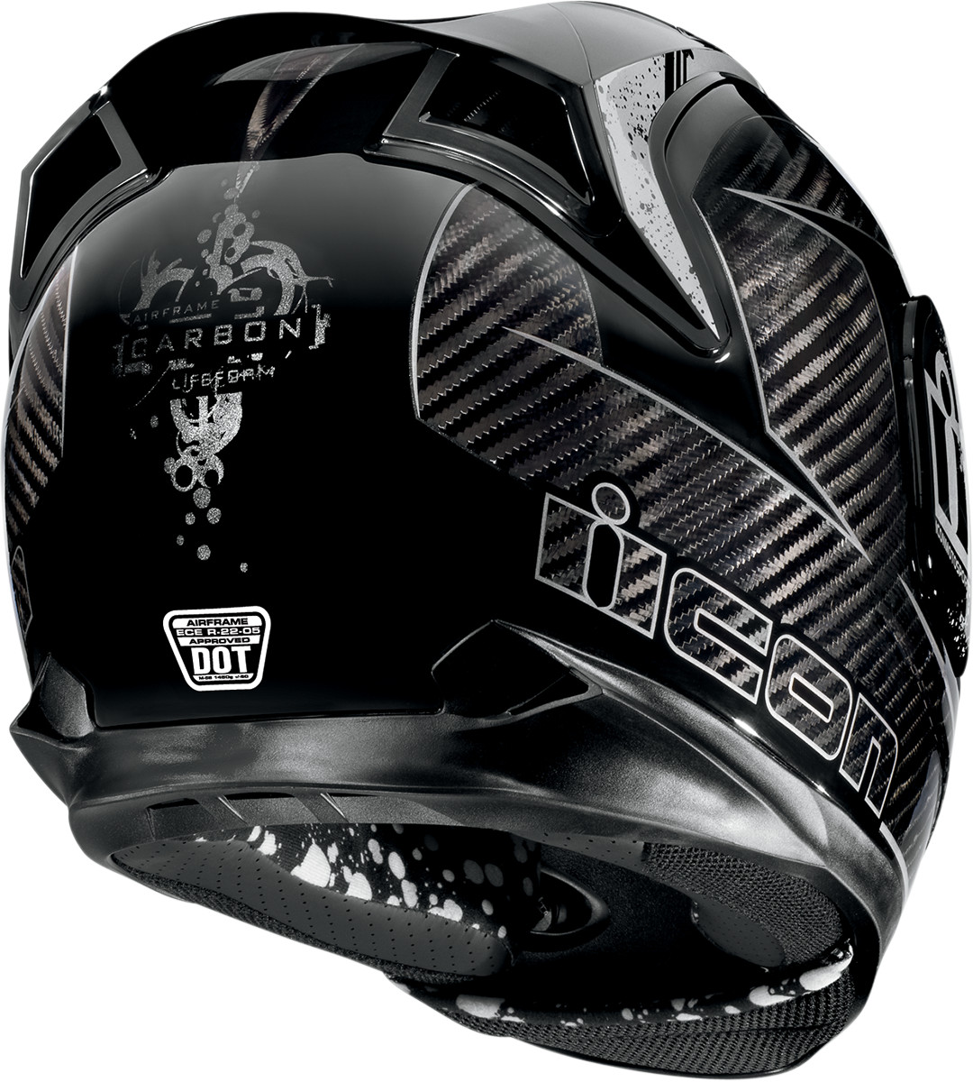1080x1200 Icon Airframe Carbon Lifeform Full Face Helmet