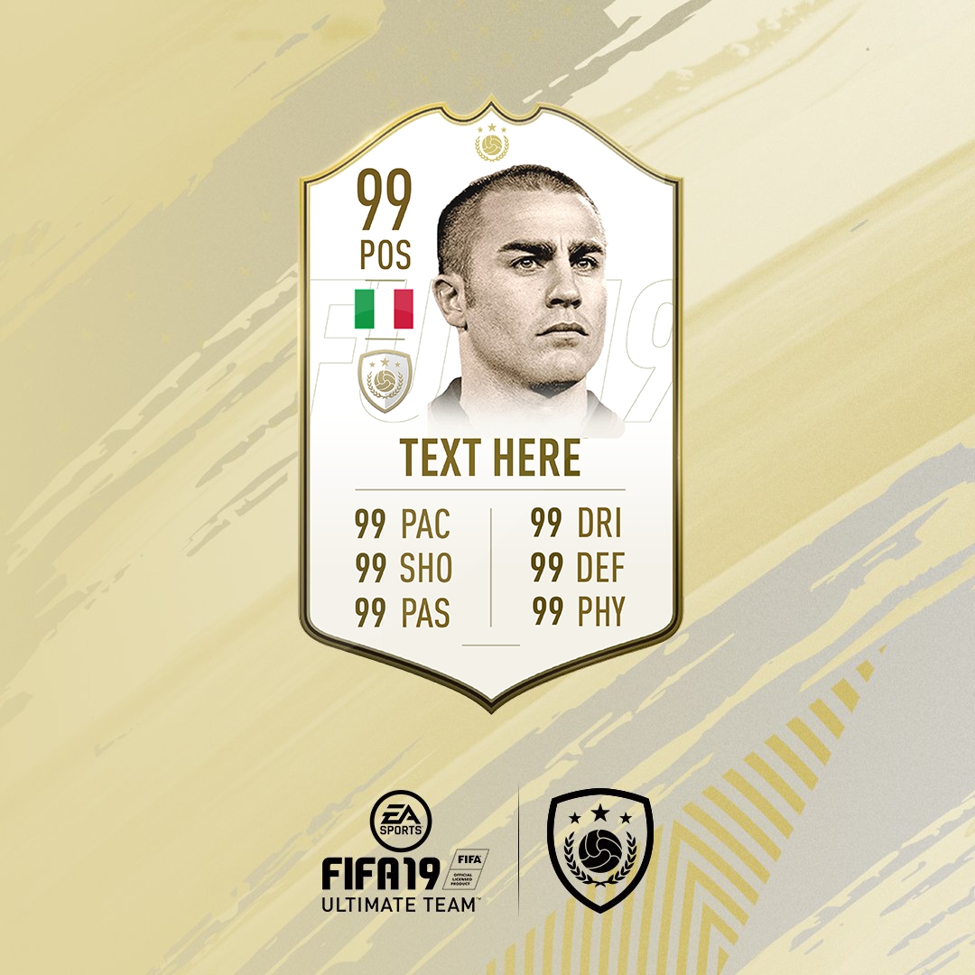 1080x1080 Fifa Icon Editbale Card