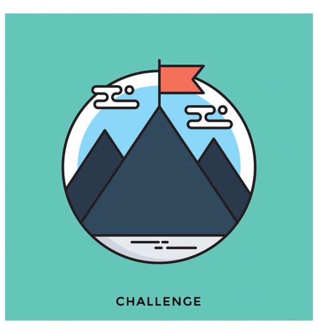 626x658 Challenge Flat Vector Icon Vector Premium Download