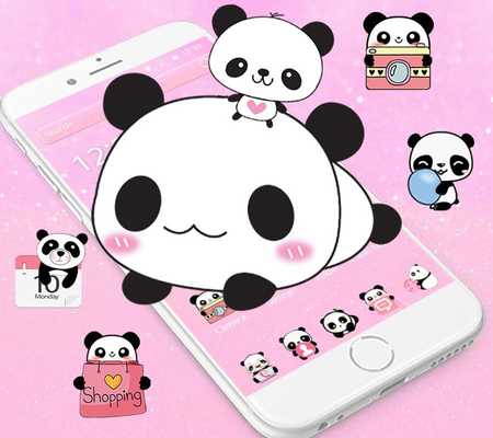 450x400 Cute Panda Theme Panda Icon Changer