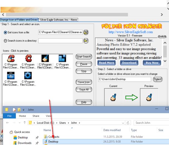 Change my software 10 edition. Icon Changer.