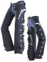 153x200 Icon Ladies Kitty Leather Motorcycle Chaps