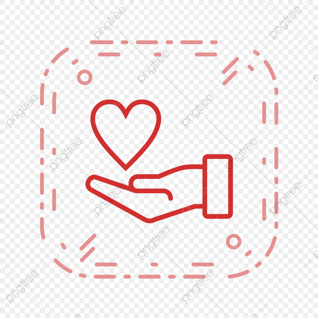 1024x1024 Vector Charity Icon, Charity, Give, Heart On Hand Png And Vector