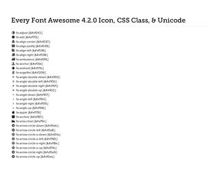 320x247 Font Awesome Cheatsheet