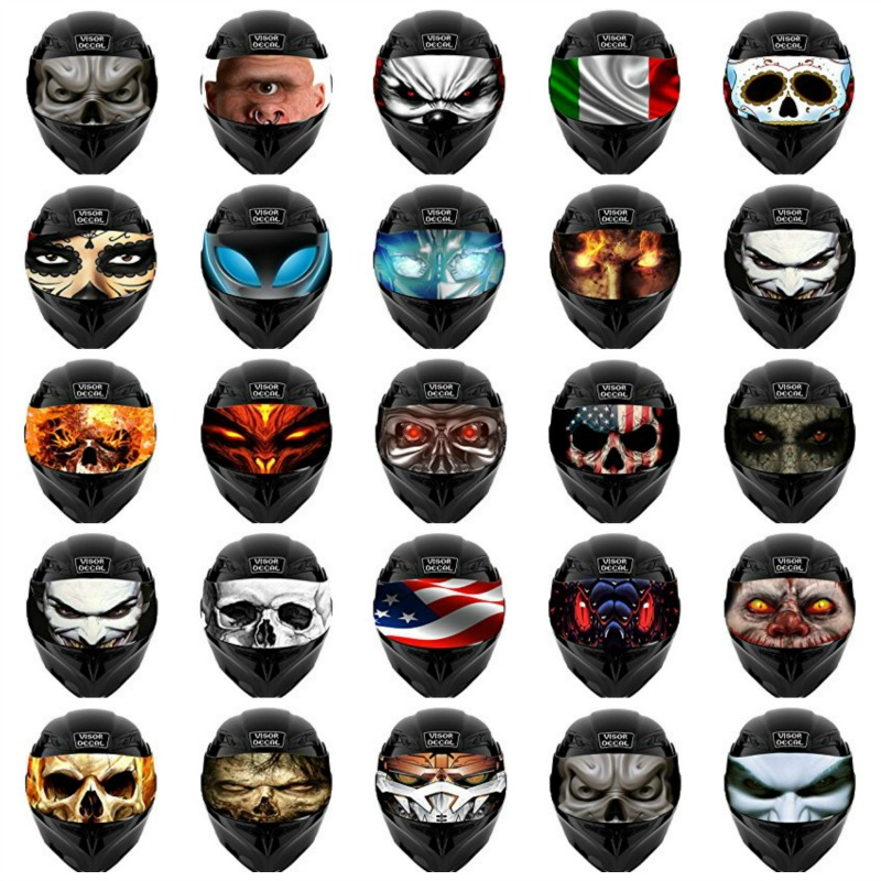 800x800 Motorcycle Helmet Visor Decals