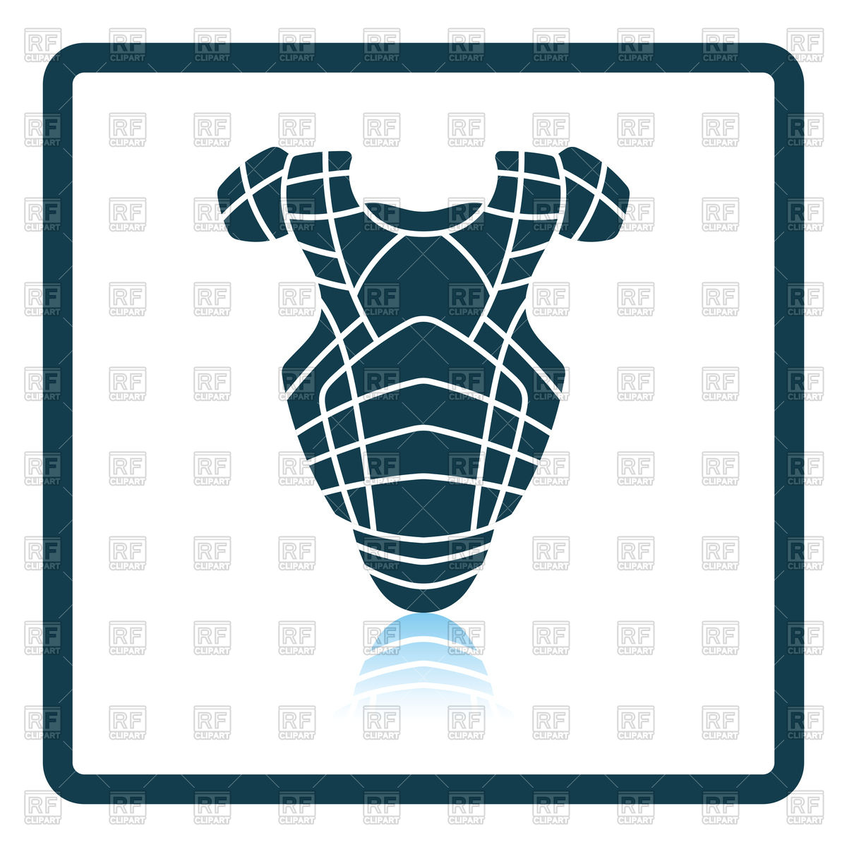 1200x1200 Baseball Chest Protector Icon Vector Image Of Icons And Emblems