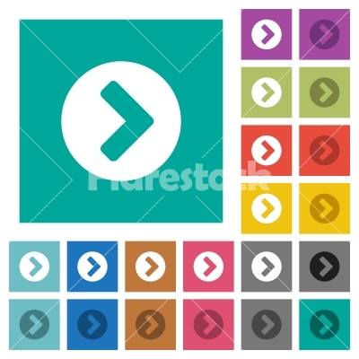 400x400 Chevron Right Square Flat Multi Colored Icons