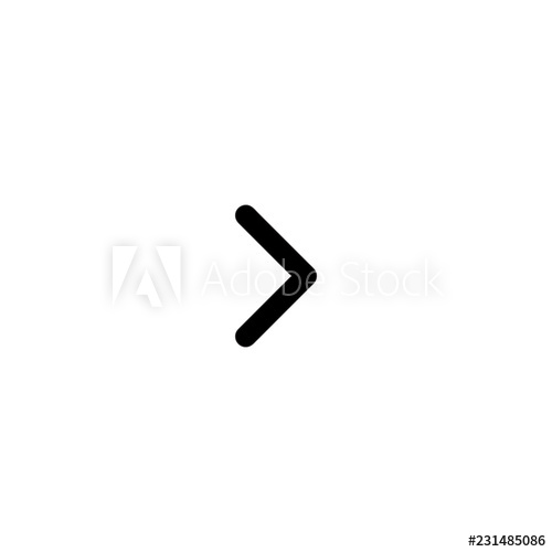 500x500 Chevron Right Vector Icon Isolated On Background Trendy Sweet