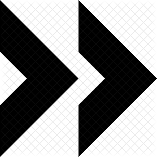 512x512 Double Chevron Next Icon Of Glyph Style