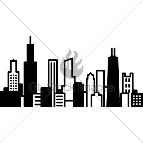 500x500 Chicago City Icon Gl Stock Images
