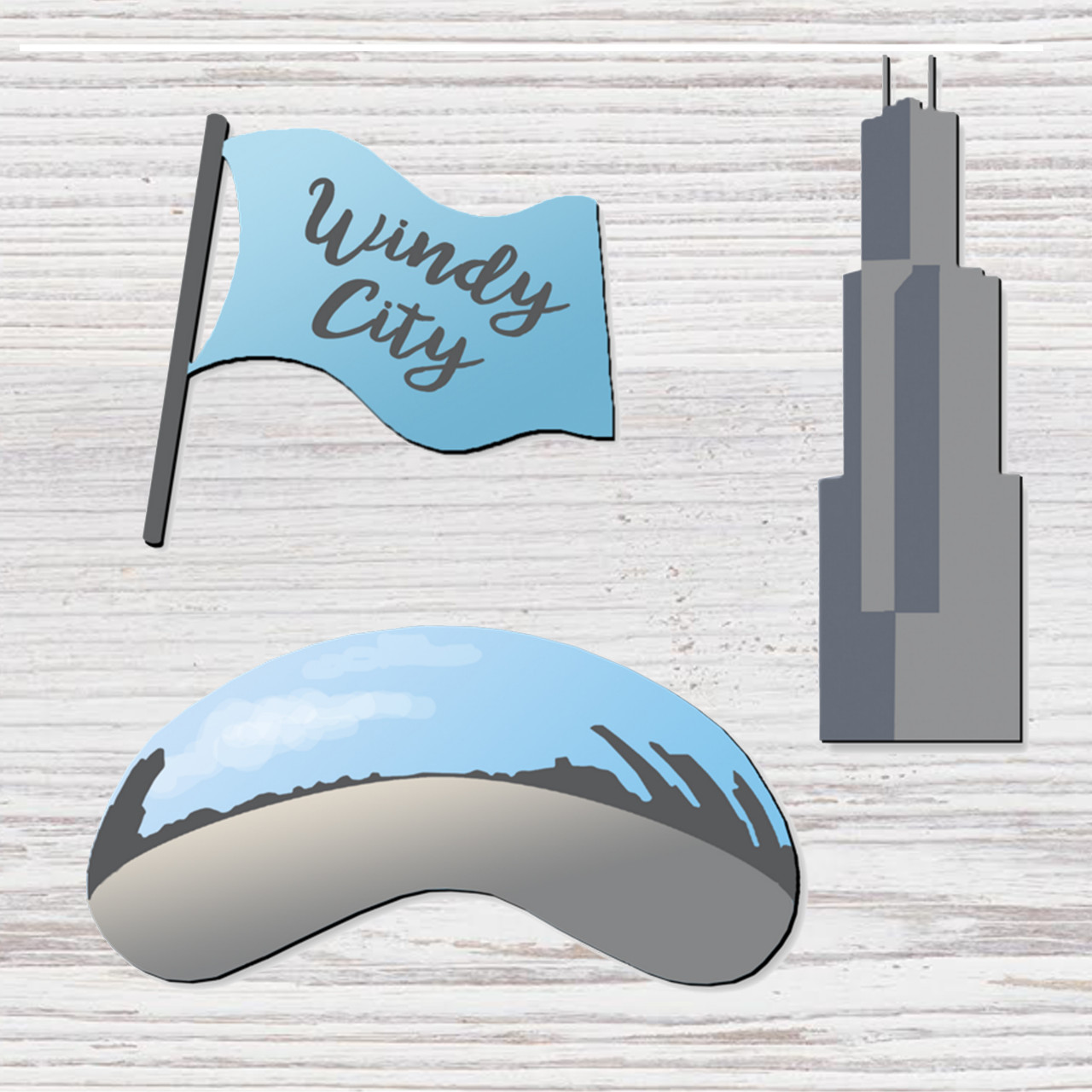 1280x1280 Chicago Icon Magnets