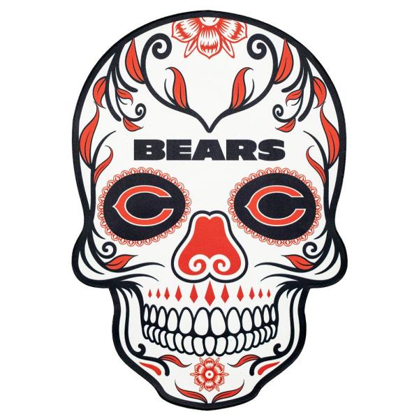 600x600 Applied Icon Nfl Chicago Bears Outdoor Skull Graphic Large