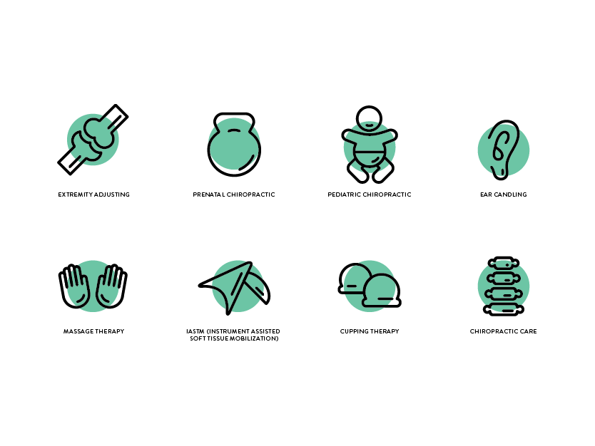 834x626 Evolution Chiropractic Icon Set