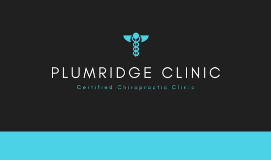 550x324 Black And Turquoise Medical Icon Chiropractic Business Card