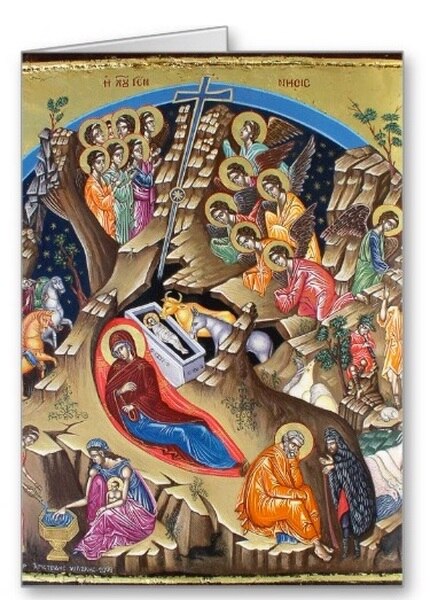 430x600 Nativity Of Christ Icon V Greeting Card