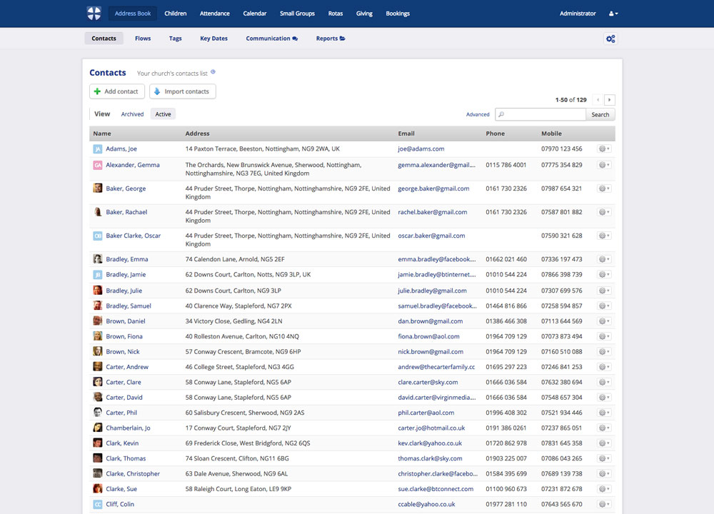 1000x720 Church Membership Database From Churchsuite