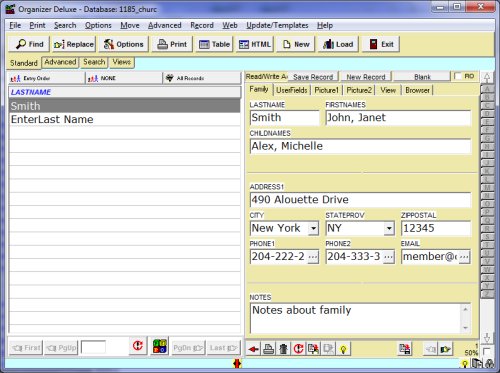 500x373 Free Church Directory Database Template For Organizer Deluxe
