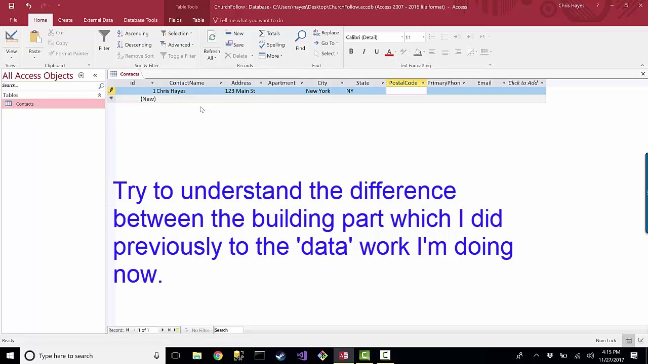 1280x720 Church Database In Access Part
