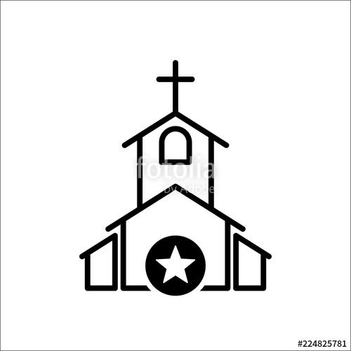 500x500 Church Icon, Religion Building, Christian, Christianity Temple
