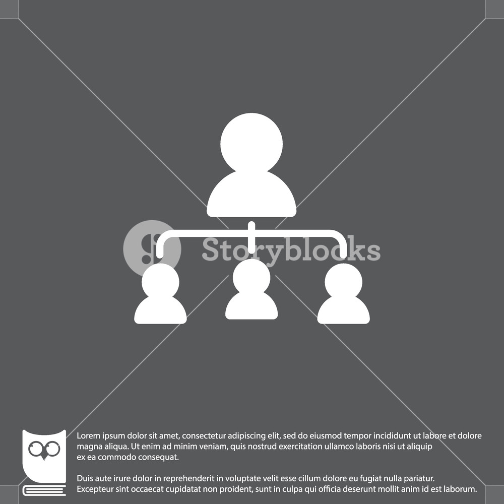 1000x1000 Web Line Icon Management, Group Of People Royalty Free Stock