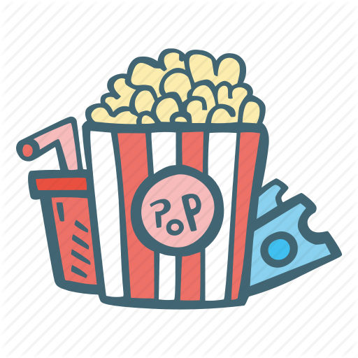 512x512 Cinema, Entertainment, Movie, Movies, Popcorn Icon