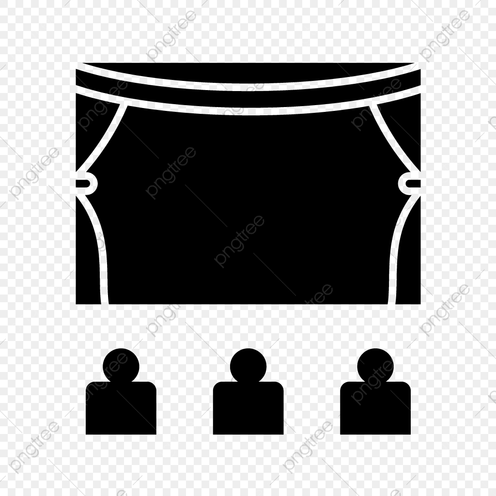 1024x1024 Cinema Glyph Black Icon, Cinema, People, Video Png And Vector