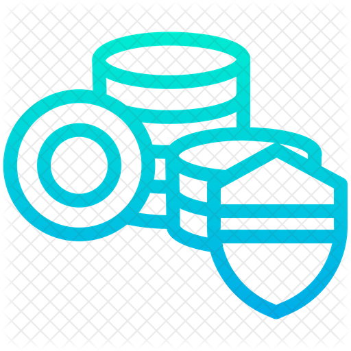 512x512 Coin Shield Icon Of Gradient Style