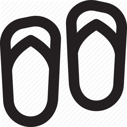 512x512 Hodilday Icon, Holiday Cion, Outline, Slippers, Travel, World Icon